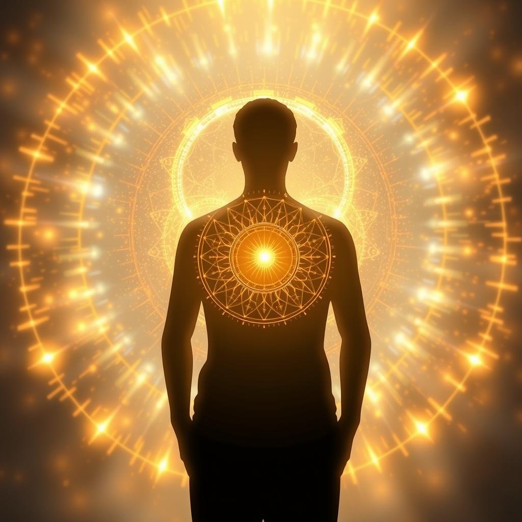 Visualization of energetic protection created by distant energy healing